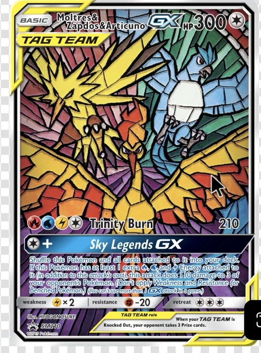 Moltres, Zapdos & Articuno GX